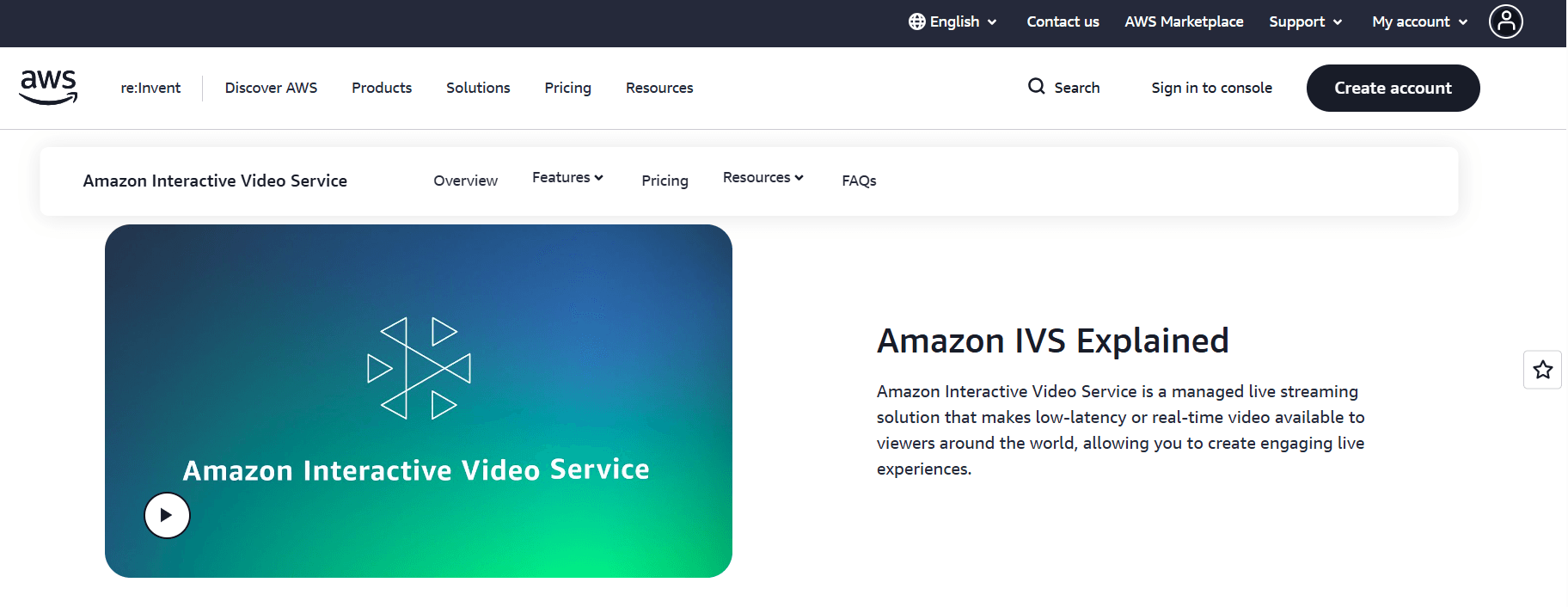 Giải pháp Amazon IVS từ Amazon Web Services (AWS)